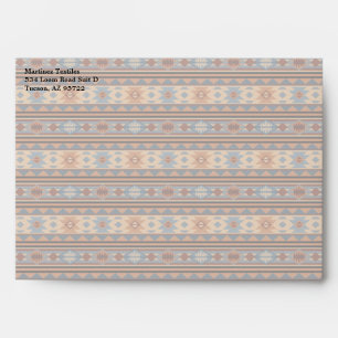 Southwest Design Adobe Grey Brown Tribal Pattern Envelope