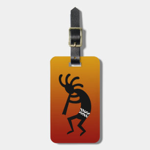 Southwest Design Dancing Kokopelli Luggage Tag