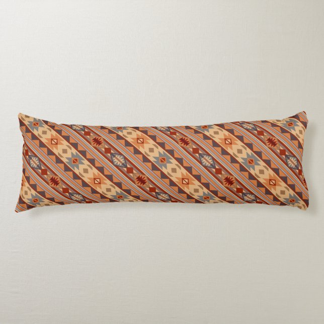 Southwest Design Diagonal Pattern Tan Body Cushion (Front)
