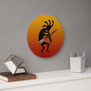 Southwest Design Kokopelli Large Clock