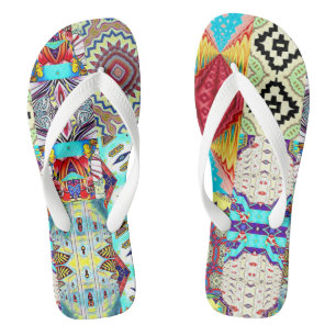 SOUTHWEST DESIGNER COLLAGE  THONGS