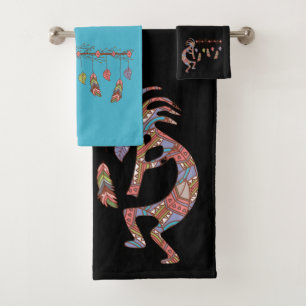 Southwest Dream Catcher  Kokopelli Bath Towel Set