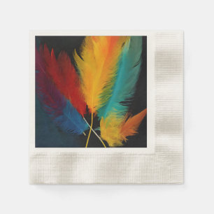 Southwest Feather Abstract Napkin