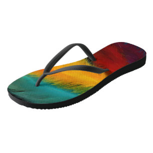 Southwest Feather Abstract Thongs