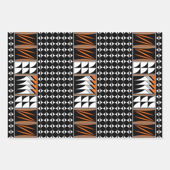 Southwest Feather Blessing Wrapping Paper Sheet (Front)