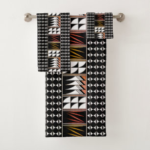 Southwest Feather Blessings in Citrus Bath Towel Set