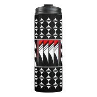 Southwest Feather Blessings in Red Thermal Tumbler