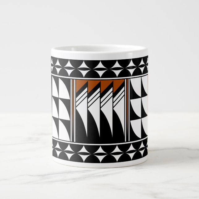 Southwest Feather Blessings Large Coffee Mug (Front)