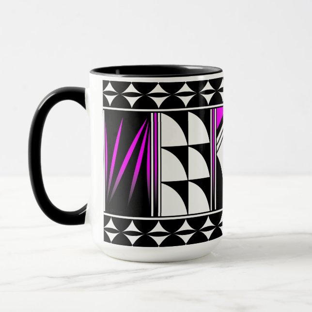 Southwest Feather Blessings Latte Mug (Left)