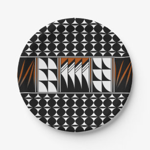 Southwest Feather Blessings Paper Plate