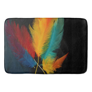 Southwest Feathers 2 Bath Mat