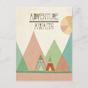 Southwest Geo III   Adventure Awaits Postcard