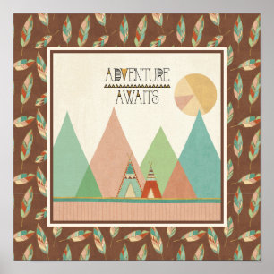 Southwest Geo III   Adventure Awaits Poster