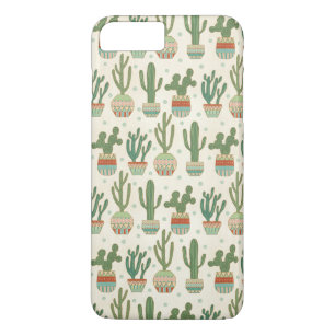 Southwest Geo Step   Cactus Pattern iPhone 8 Plus/7 Plus Case