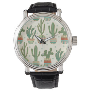 Southwest Geo Step   Cactus Pattern Watch