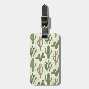 Southwest Geo Step Desert Cactus Pattern Luggage Tag