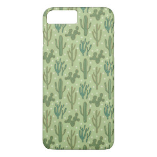 Southwest Geo Step Green Cactus Pattern iPhone 8 Plus/7 Plus Case