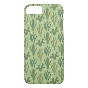 Southwest Geo Step   Green Cactus Pattern iPhone 8/7 Case