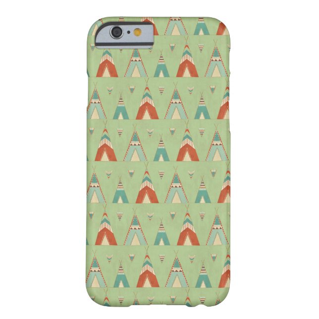 Southwest Geo Step | Green Teepee Pattern Case-Mate iPhone Case (Back)