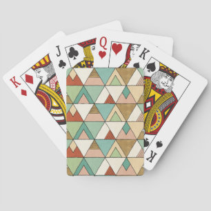 Southwest Geo Step   Hand Drawn Tribal Pattern Playing Cards