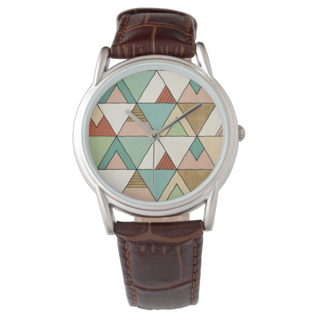 Southwest Geo Step | Hand Drawn Tribal Pattern Watch (Front)