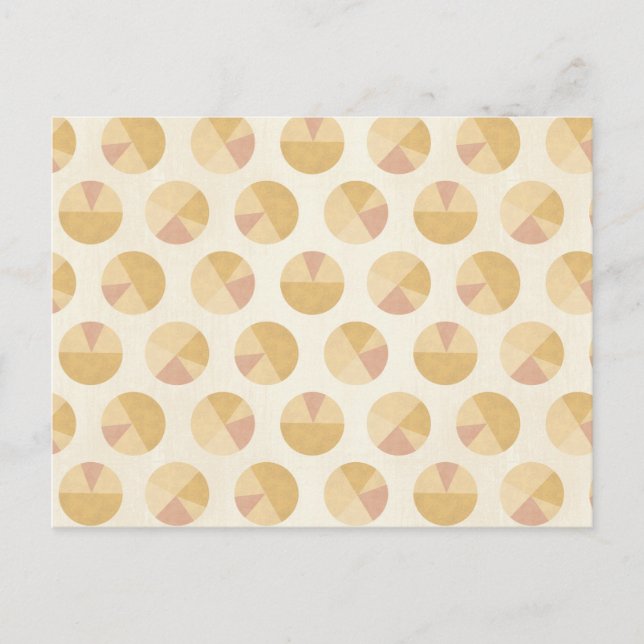 Southwest Geo Step | Orange Circle Pattern Postcard (Front)
