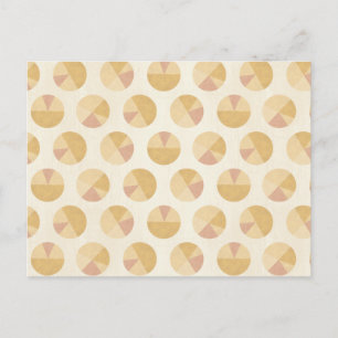 Southwest Geo Step   Orange Circle Pattern Postcard