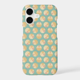 Southwest Geo Step Orange & Green Circle Pattern