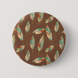 Southwest Geo Step | Southwest Feather Pattern 6 Cm Round Badge