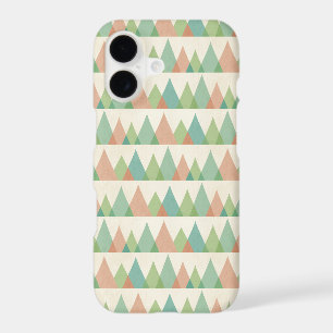 Southwest Geo Step Teal & Coral Triangles