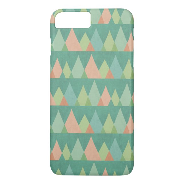 Southwest Geo Step | Teal Triangle Pattern Case-Mate iPhone Case (Back)