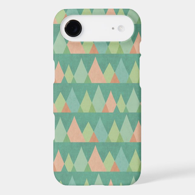 Southwest Geo Step | Teal Triangle Pattern Case-Mate iPhone Case (Back)