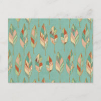 Southwest Geo Step | Watercolor Feather Pattern