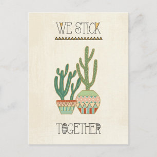 Southwest Geo VIII   We Stick Together Postcard