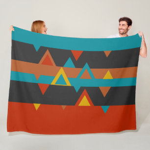 Southwest Geometric Fleece Blanket
