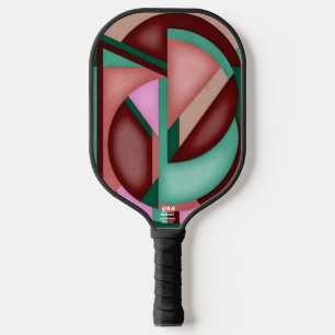 Southwest Geometric Symphony Midecentury Abstract Pickleball Paddle