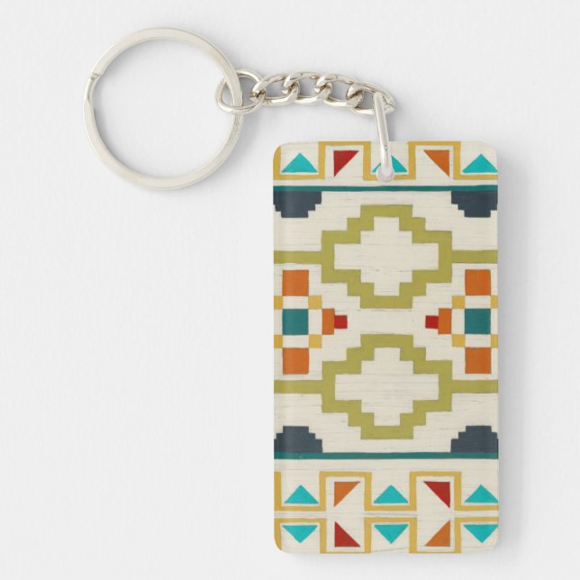 Southwest Geometry I Key Ring (Front)