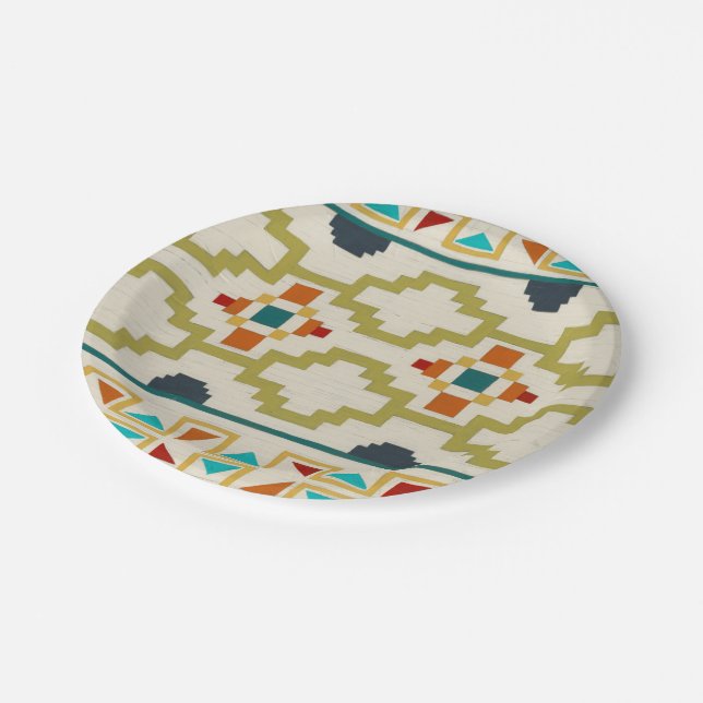 Southwest Geometry I Paper Plate (Angled)