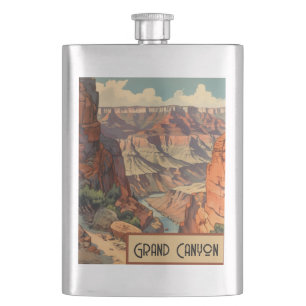 Southwest Grand Canyon Barware Souvenir Hip Flask