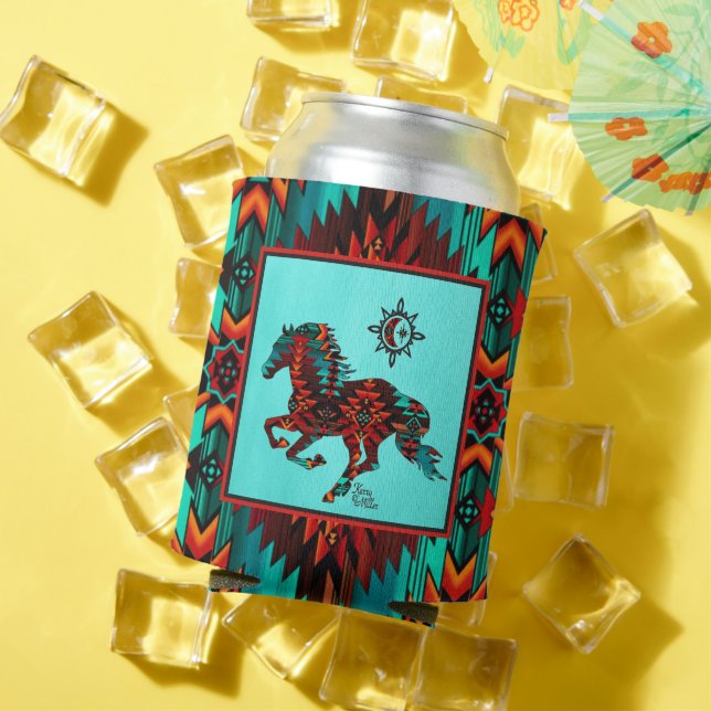 Southwest Horse Can Cooler (In Situ Summer)