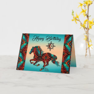 Southwest Horse Folded Greeting Card