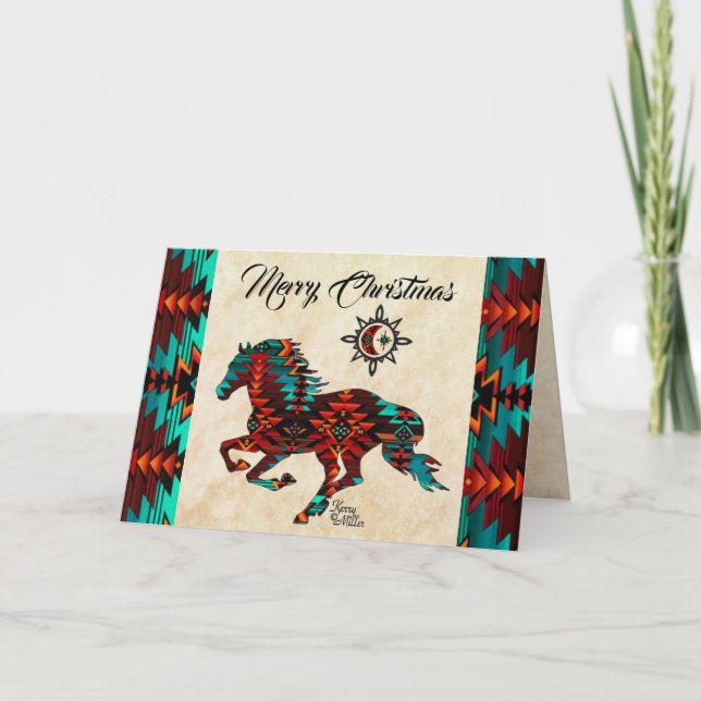 Southwest Horse Holiday Card (Front)
