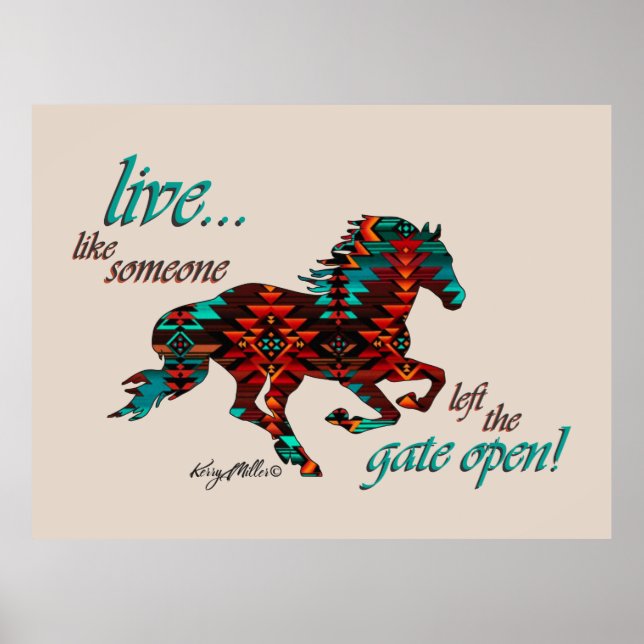 Southwest Horse Poster (Front)