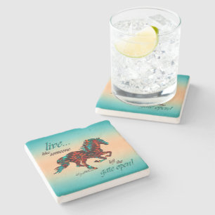 Southwest Horse Stone Coaster