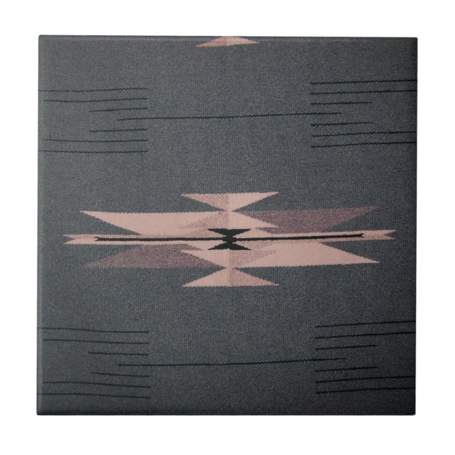 Southwest Indian Design Ceramic Tile (Front)