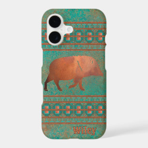 Southwest Javelina Daddy Copper Teal Personalised