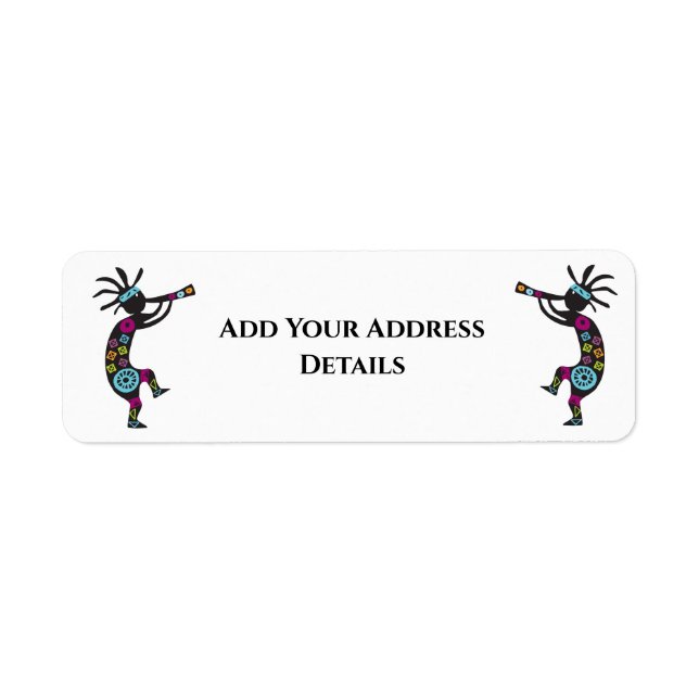 Southwest Kokopelli Address Label Return Address Label (Front)