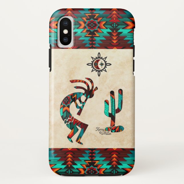 Southwest Kokopelli Case-Mate iPhone Case (Back)