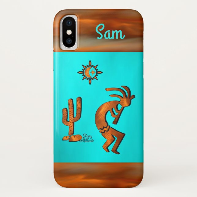 Southwest Kokopelli Case-Mate iPhone Case (Back)
