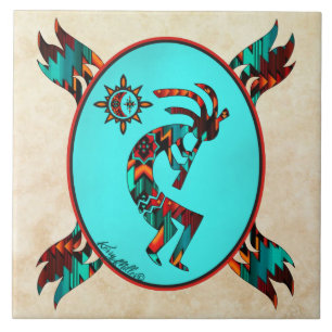 Southwest Kokopelli Ceramic Tile